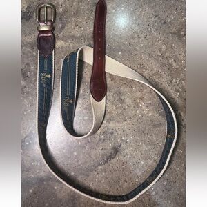 The Honor’s Course YRI Leather & Canvas Belt 50/130 (LARGE)